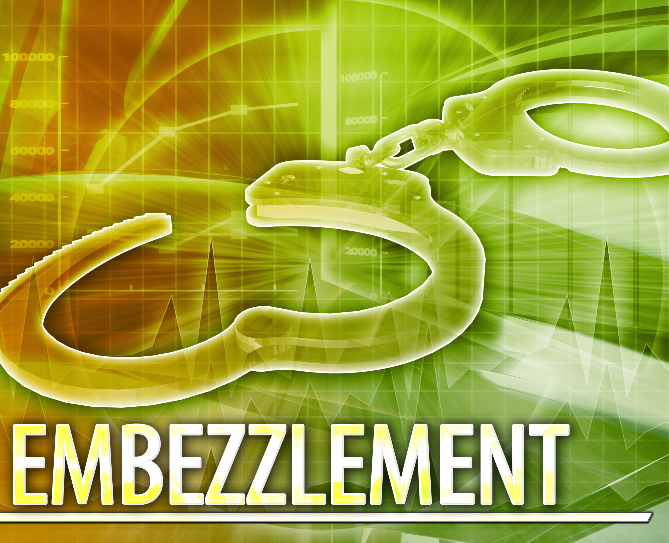 Embezzlement Abstract concept digital illustration