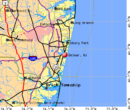 belmar nj map